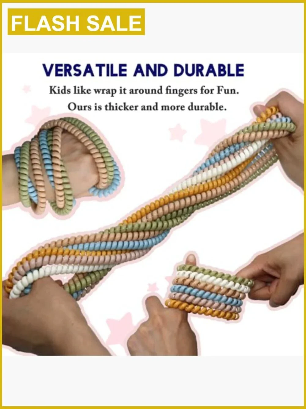 12 Pack Stretchy Chew Necklace Fidget Toy for Sensory Kids